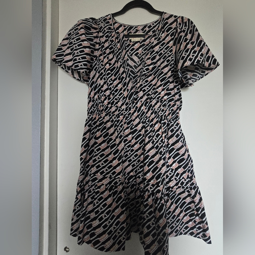 Somerset Black Red and White Mini Dress - Picture 1 of 3